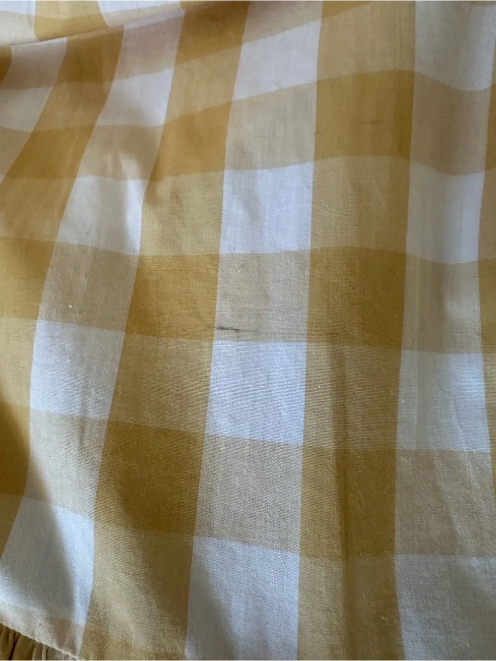 Abercrombie & Fitch Yellow Gingham Smocked Maxi Dress S - Picture 14 of 16